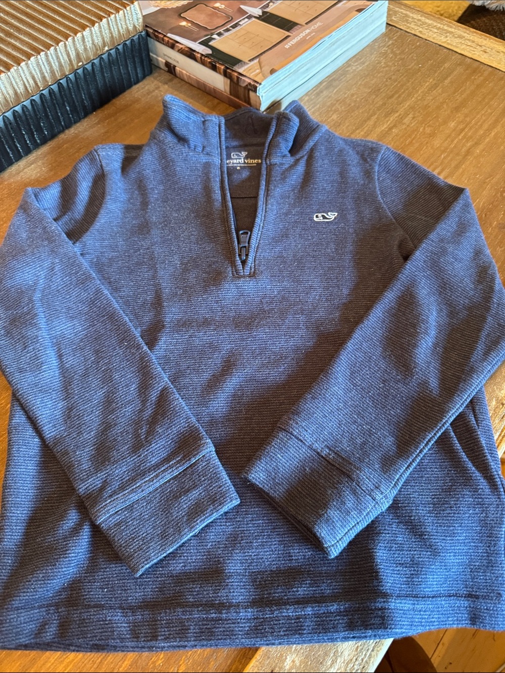Vineyard Vines Little Boy’s Navy Half-Zip Sweater